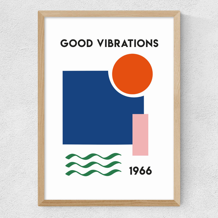 Good Vibrations Medium Oak Frame Good Vibrations Medium Oak Frame