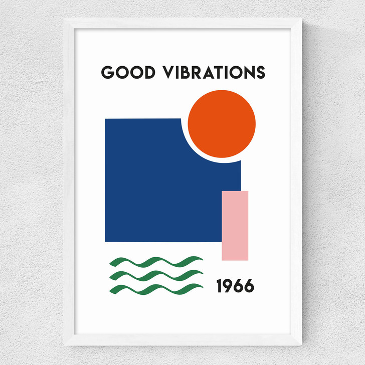 Good Vibrations Medium White Frame Good Vibrations Medium White Frame
