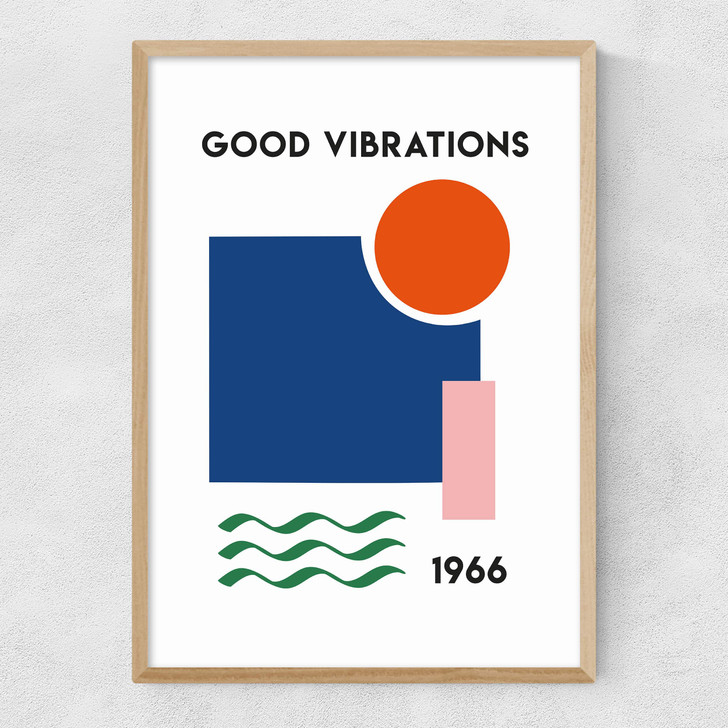 Good Vibrations Narrow Oak Frame