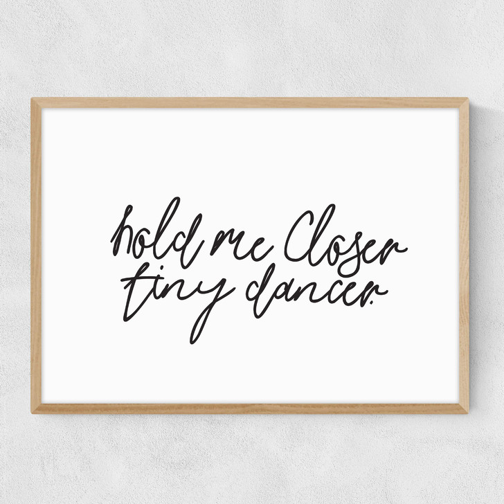 Hold Me Closer Narrow Oak Frame Hold Me Closer Narrow Oak Frame