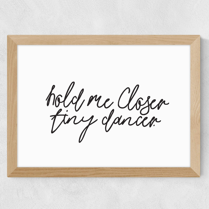 Hold Me Closer Wide Oak Frame Hold Me Closer Wide Oak Frame