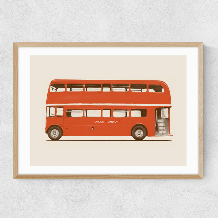 London Bus Narrow Oak Frame