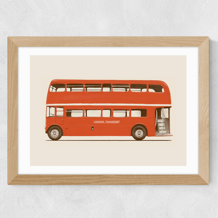 London Bus Wide Oak Frame