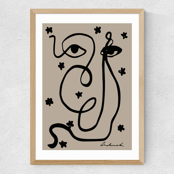 Abstract by Hali Igwelaezoh Medium Oak Frame Abstract by Hali Igwelaezoh Medium Oak Frame