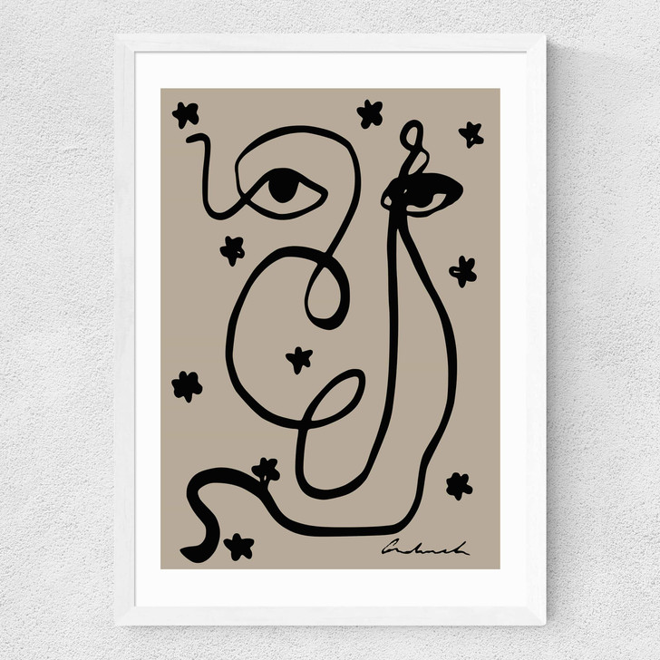 Abstract by Hali Igwelaezoh Medium White Frame Abstract by Hali Igwelaezoh Medium White Frame