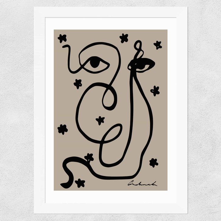 Abstract by Hali Igwelaezoh Wide White Frame Abstract by Hali Igwelaezoh Wide White Frame