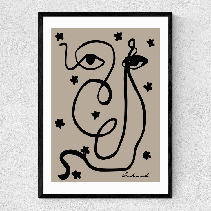 Abstract by Hali Igwelaezoh Narrow Black Frame