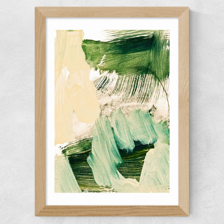 Minimalist Painting IX Wide Oak Frame