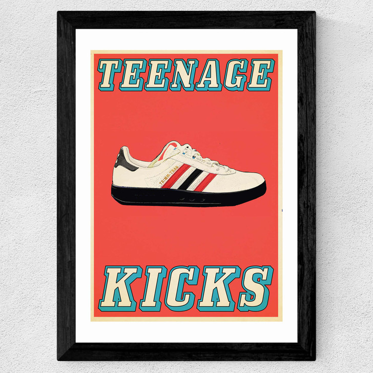 Teenage Kicks Wide Black Frame