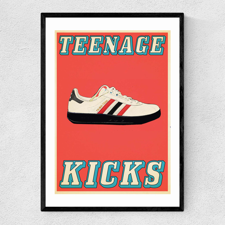 Teenage Kicks Narrow Black Frame