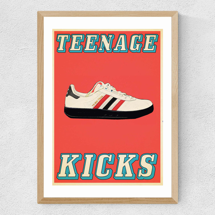 Teenage Kicks Medium Oak Frame