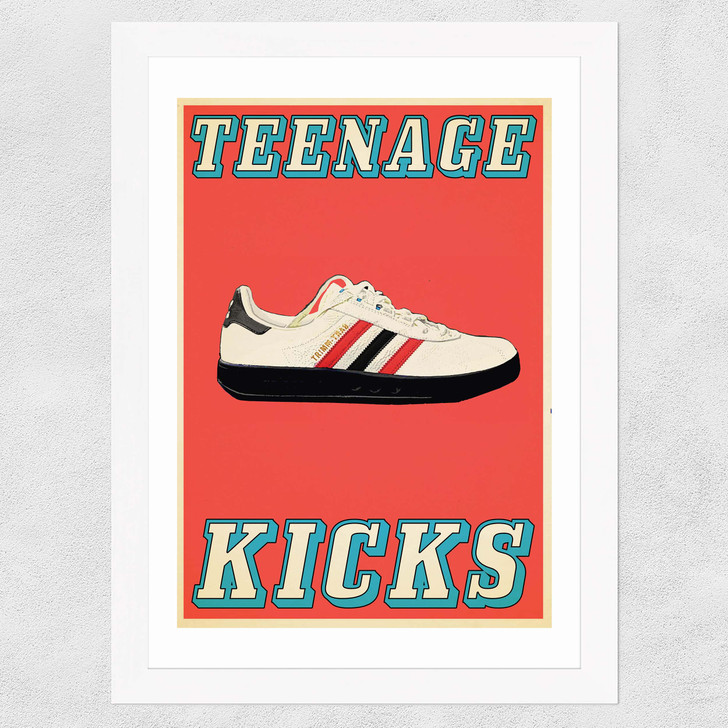 Teenage Kicks Wide White Frame
