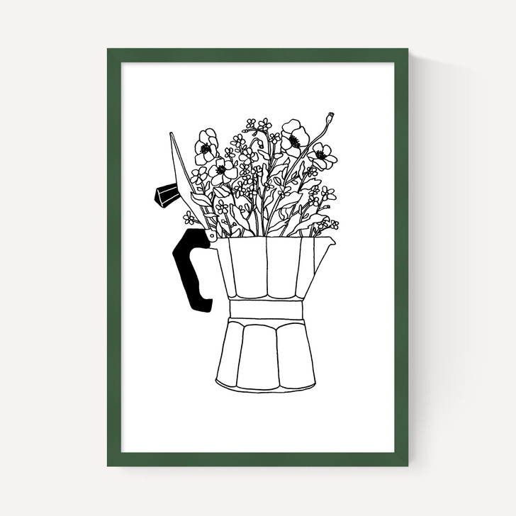 Moka Flowers Print