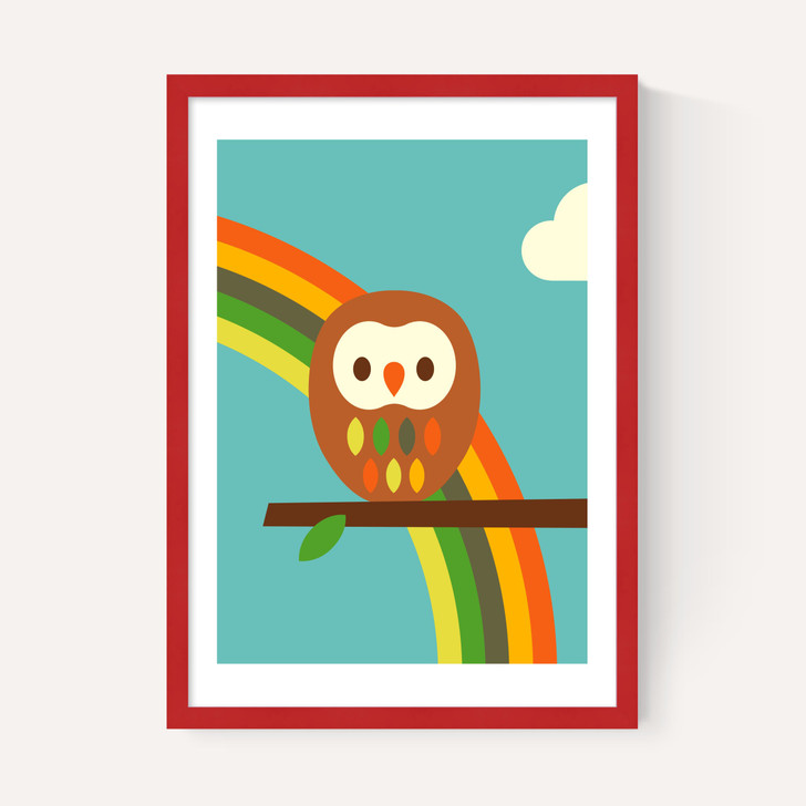 Dicky Bird - Owl and Rainbow