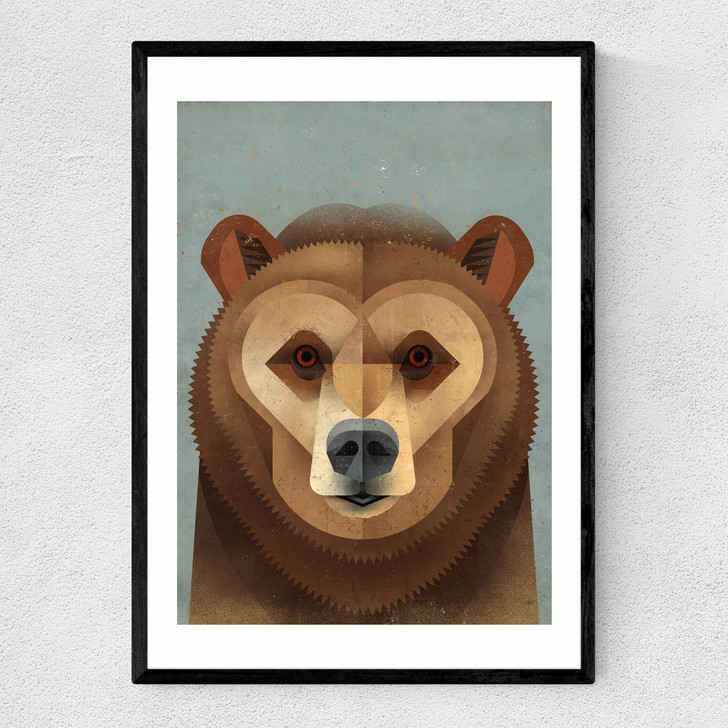 Bear by Dieter Braun Narrow Black Frame Bear by Dieter Braun Narrow Black Frame