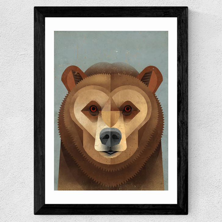 Bear by Dieter Braun Wide Black Frame