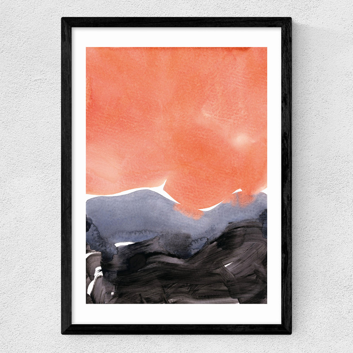 Orange Blue Graphite Medium Black Frame