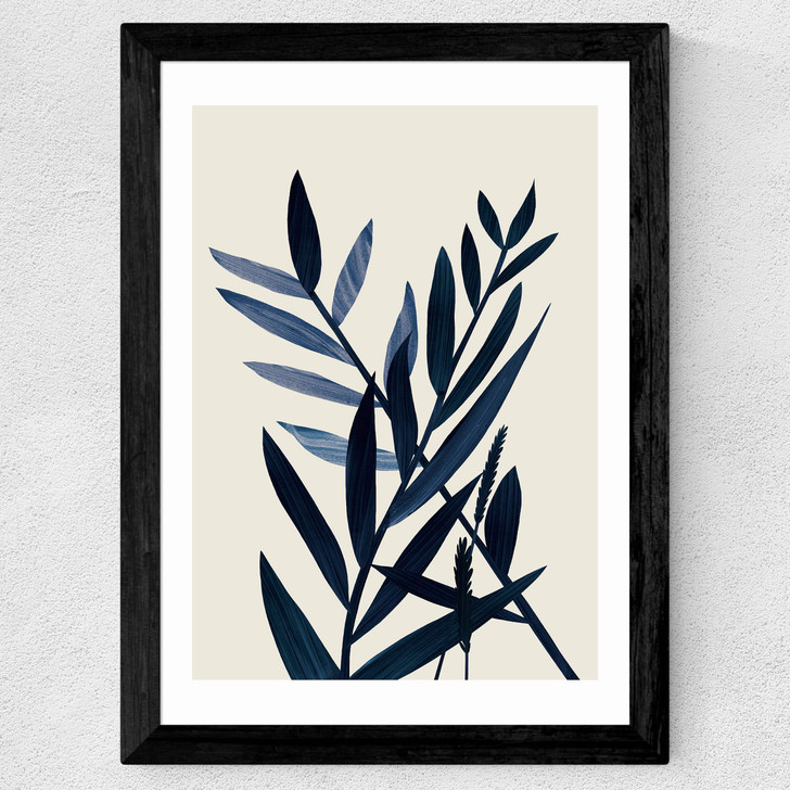 Blue Plant II Wide Black Frame Blue Plant II Wide Black Frame