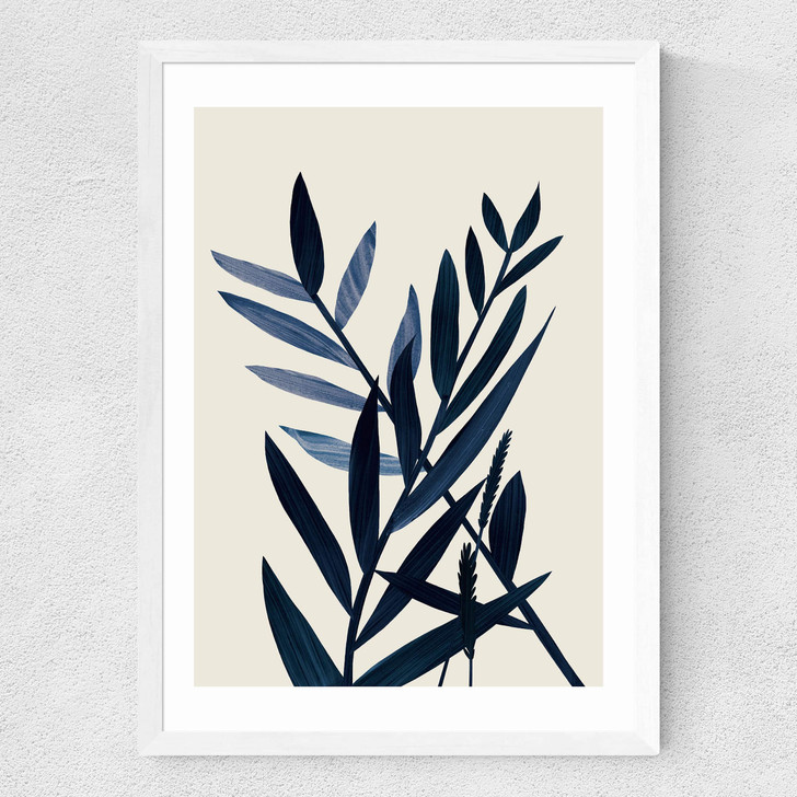 Blue Plant II Medium White Frame Blue Plant II Medium White Frame