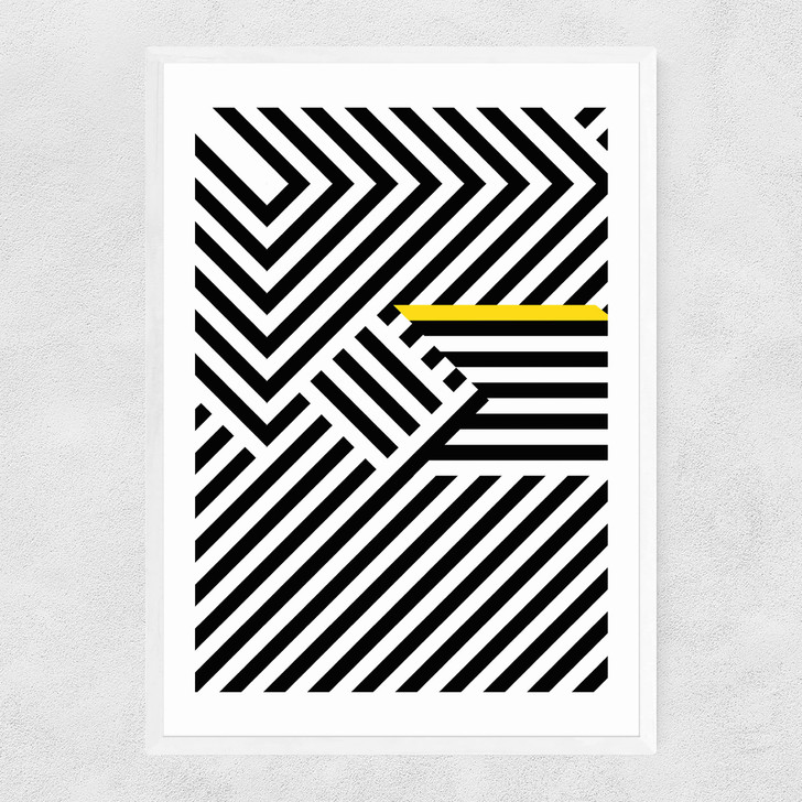 The Trap Narrow White Frame