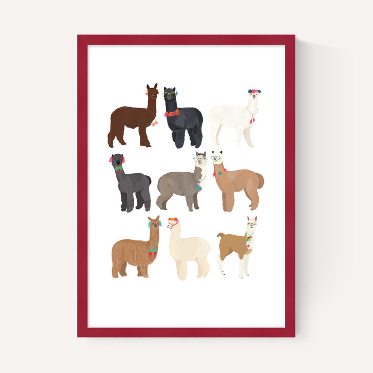 Standing Lamas in Glasses