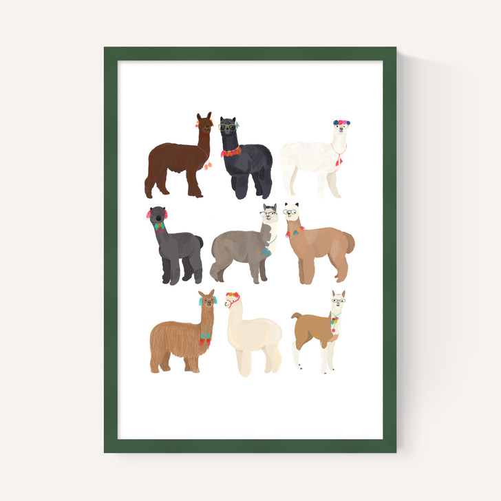 Standing Lamas in Glasses