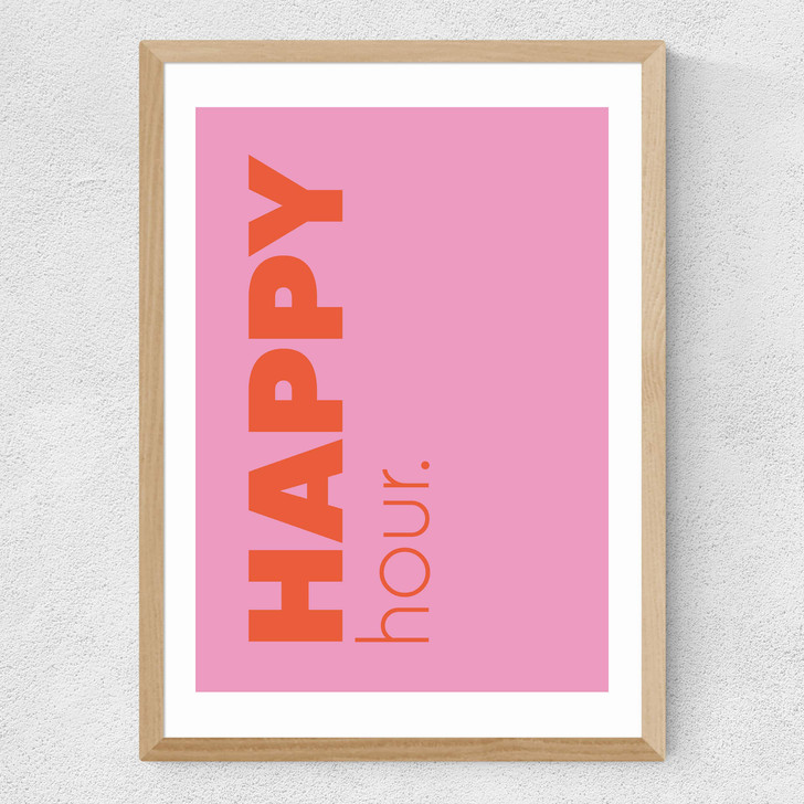 Happy Hour Medium Oak Frame