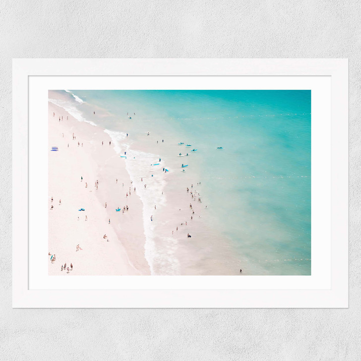 Beach Summer Lover II Wide White Frame Beach Summer Lover II Wide White Frame