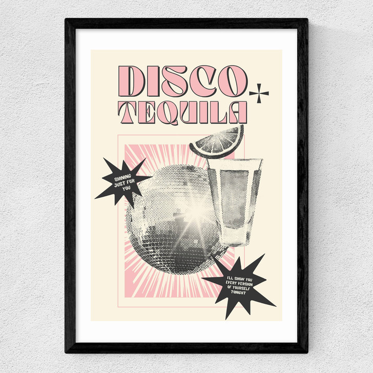 Disco Tequila Pink Medium Black Frame