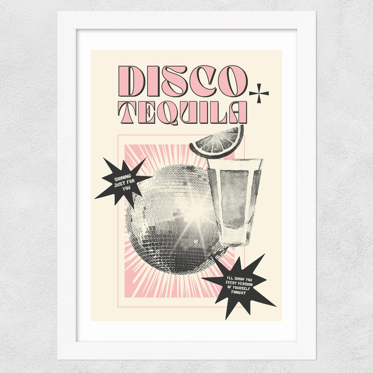 Disco Tequila Pink Wide White Frame