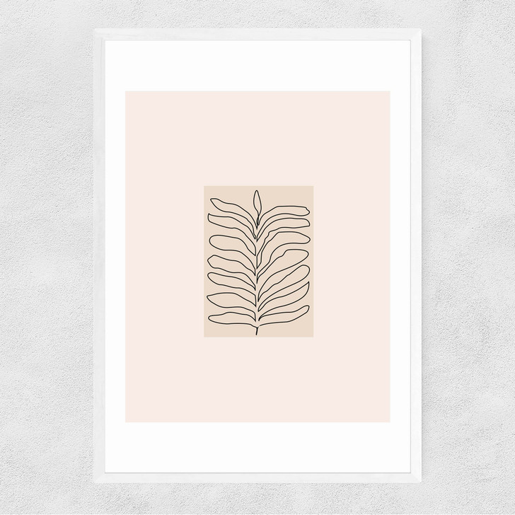 Organics Narrow White Frame