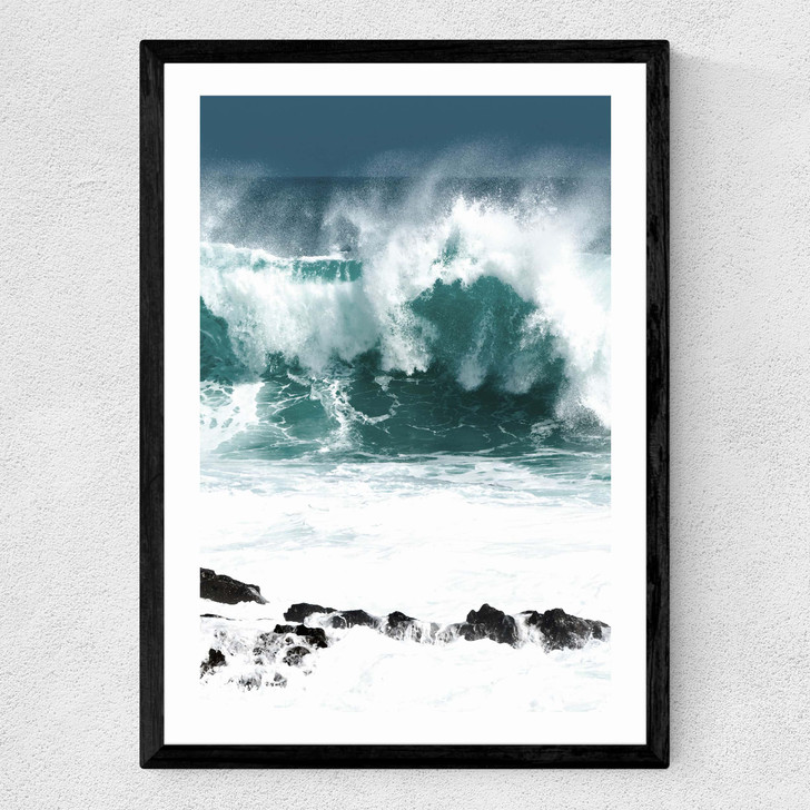 Rolling Waves Medium Black Frame