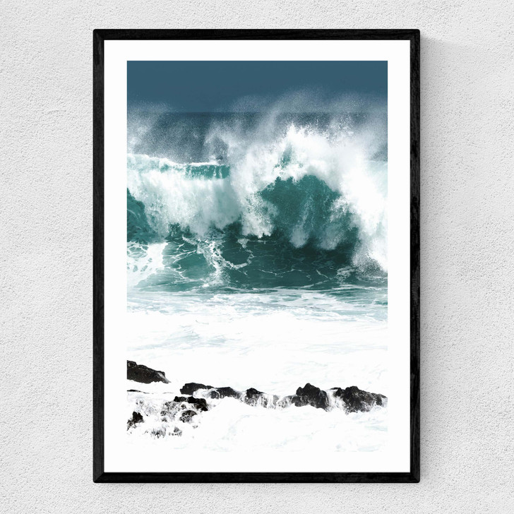 Rolling Waves Narrow Black Frame