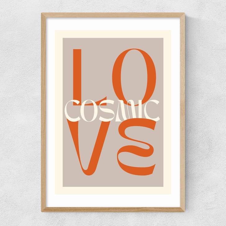 Cosmic Love Narrow Oak Frame Cosmic Love Narrow Oak Frame