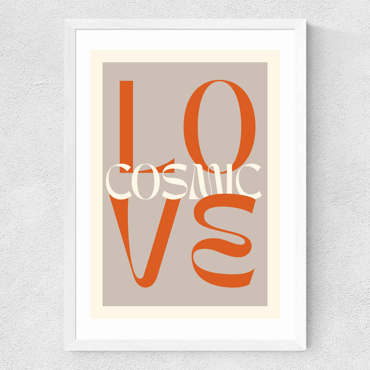 Cosmic Love Medium White Frame