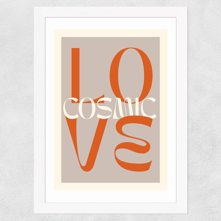 Cosmic Love Wide White Frame