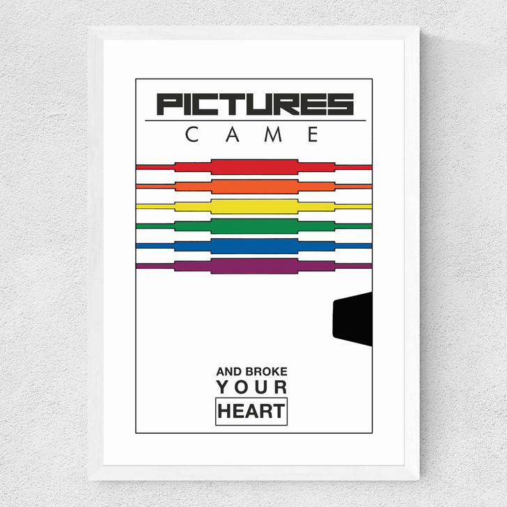 Video Killed Radio Star Medium White Frame Video Killed Radio Star Medium White Frame
