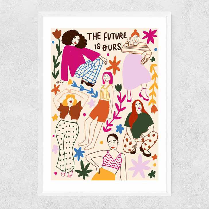 The Future Is Ours Narrow White Frame The Future Is Ours Narrow White Frame