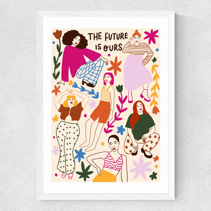 The Future Is Ours Medium White Frame The Future Is Ours Medium White Frame