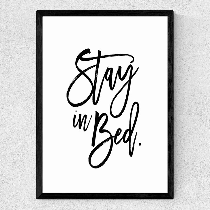 Stay In Bed by Honeymoon Hotel Medium Black Frame Stay In Bed by Honeymoon Hotel Medium Black Frame