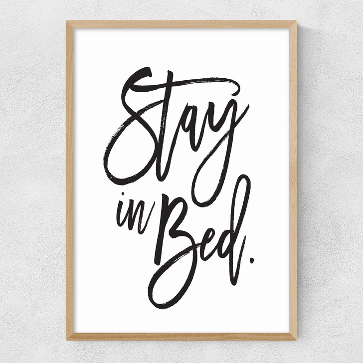 Stay In Bed by Honeymoon Hotel Narrow Oak Frame