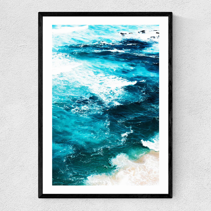 Sea Foam by 83 Oranges Narrow Black Frame