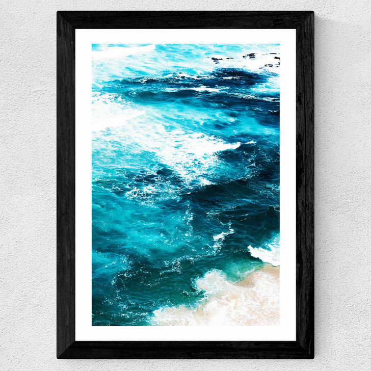 Sea Foam by 83 Oranges Wide Black Frame