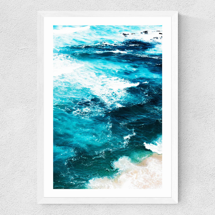 Sea Foam by 83 Oranges Medium White Frame