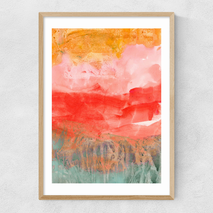 Coral Horizon Narrow Oak Frame Coral Horizon Narrow Oak Frame