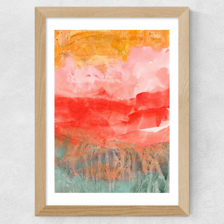 Coral Horizon Wide Oak Frame Coral Horizon Wide Oak Frame