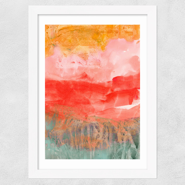 Coral Horizon Wide White Frame Coral Horizon Wide White Frame