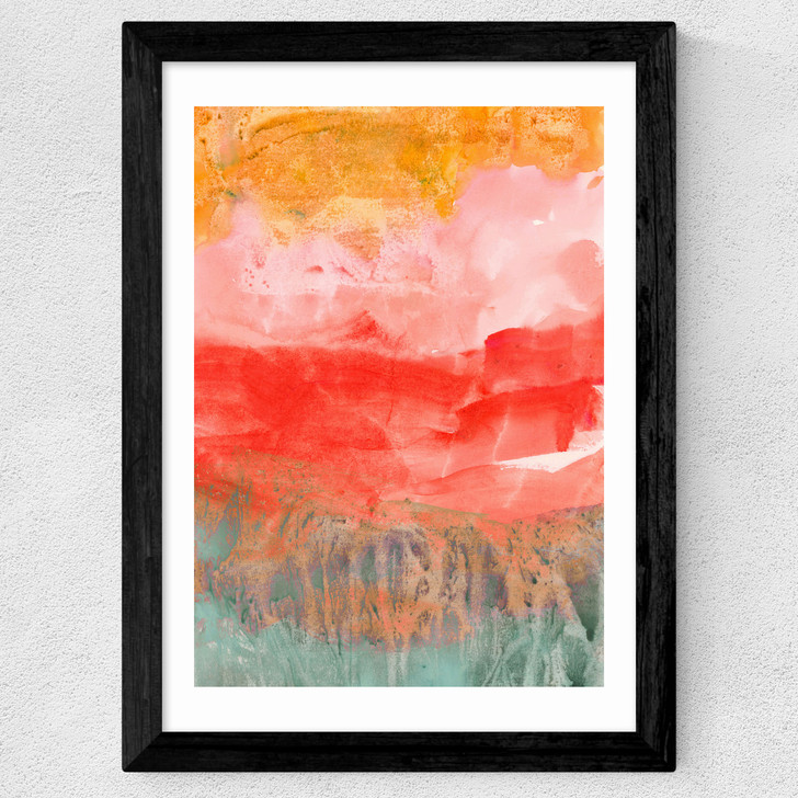 Coral Horizon Wide Black Frame