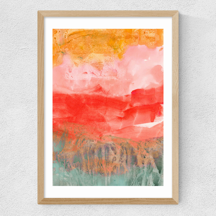 Coral Horizon Medium Oak Frame