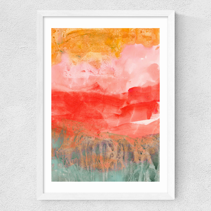 Coral Horizon Medium White Frame